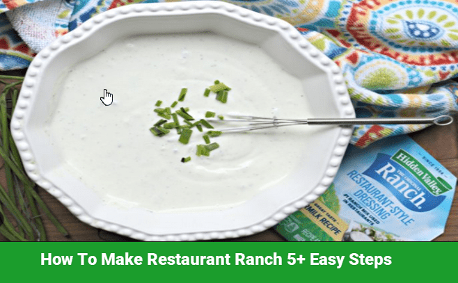 How To Make Restaurant Ranch