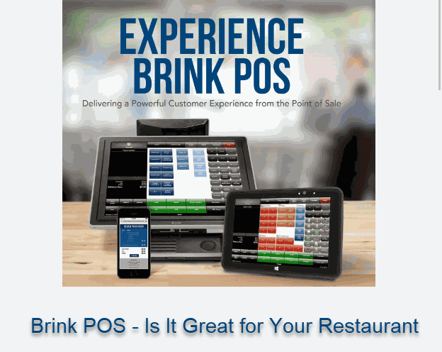 Brink POS - Is It Great for Your Restaurant