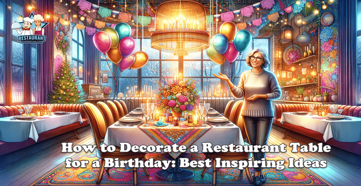 How to Decorate a Restaurant Table for a Birthday