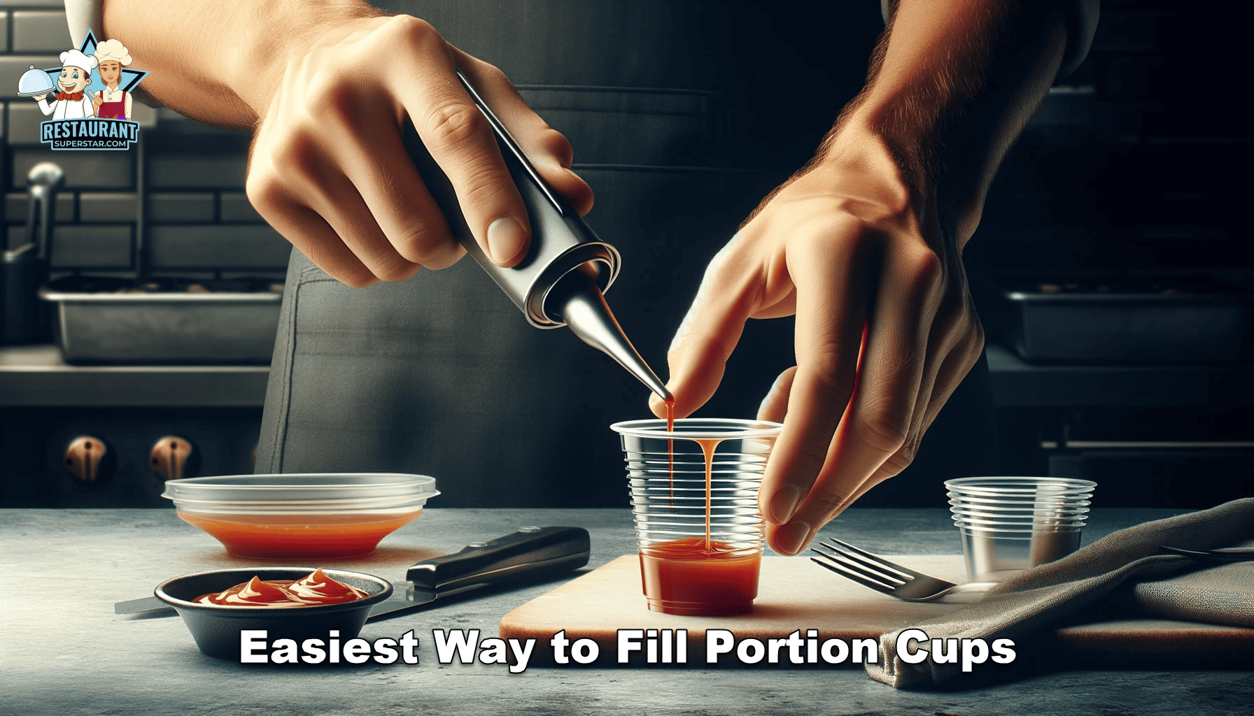 Easiest Way to Fill Portion Cups for a Restaurant