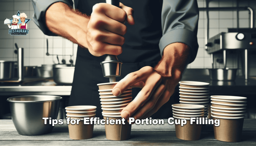 Easiest Way to Fill Portion Cups for a Restaurant